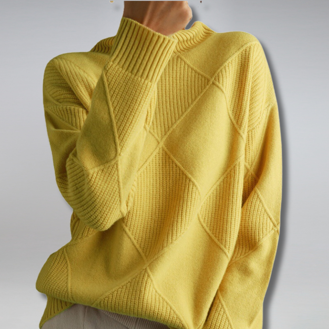 Myla | Damski sweter kaszmirowy z golfem – miękki, ciepły i elegancki