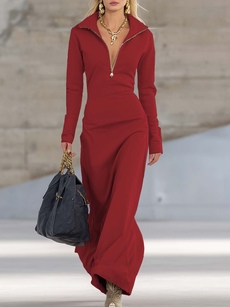 Vestido largo maxi Kalina de Warszawska Elegancja, vestido largo con estampado floral y estilo elegante.
