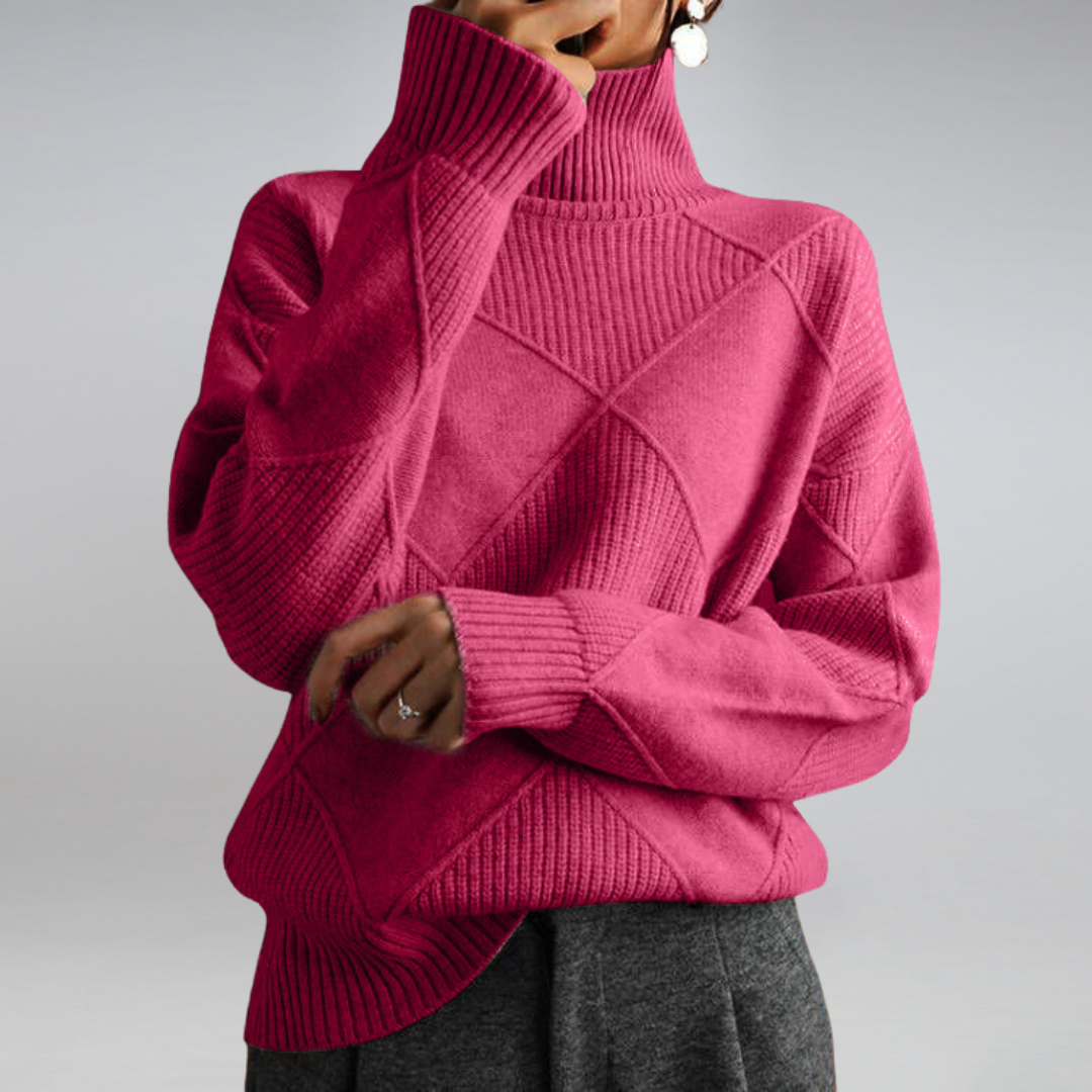 Myla | Damski sweter kaszmirowy z golfem – miękki, ciepły i elegancki