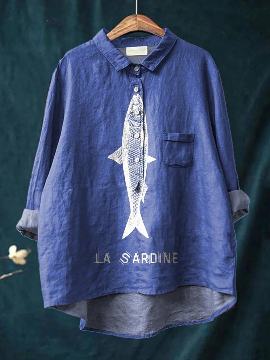 Camisa ligera y elegante Sophie de Warszawska Elegancja, con diseño sofisticado y detalles delicados en color neutro.