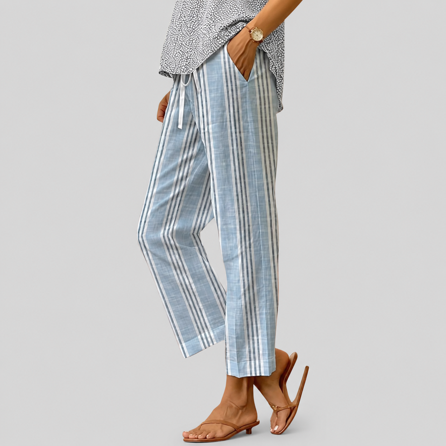 Pantalones casuales diarios de Warszawska Elegancja en color neutro, con diseño cómodo y estilo moderno para uso diario.