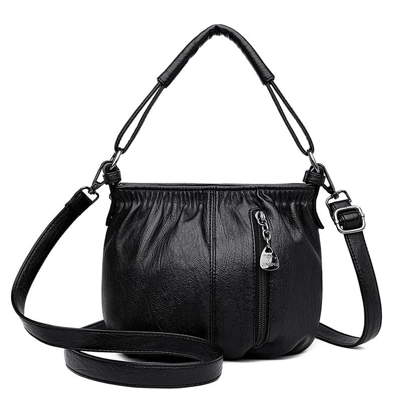 Bolsos Katarzyna de Warszawska Elegancja, moderna y multicapas, muestra el diseño con diferentes texturas y colores en la imagen.