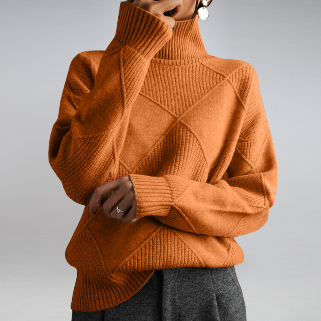 Myla | Damski sweter kaszmirowy z golfem – miękki, ciepły i elegancki