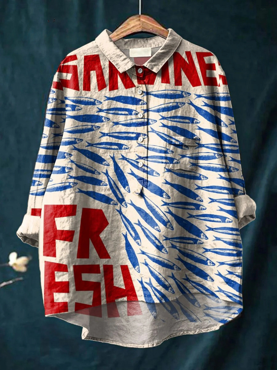 Camisa elegante Isabella de Warszawska Elegancja, vista frontal en color claro, con detalles de diseño y cuello clásico.