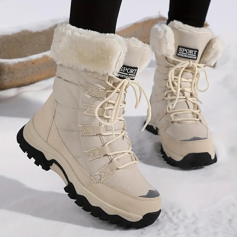 Damskie wodoodporne buty zimowe