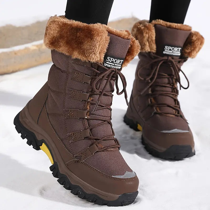 Damskie wodoodporne buty zimowe
