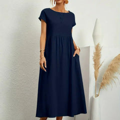 Vestido Irena de Warszawska Elegancja, vestido ligero y femenino con estilo elegante para mujer.
