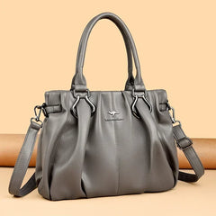 Bolsa cruzada urbana Lucyna de Warszawska Elegancja en color neutro, con asa ajustable y diseño elegante para uso diario.