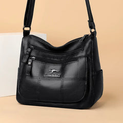Bolsa de hombro clásica Maria de Warszawska Elegancja, estilo elegante y diseño en cuero para uso diario.