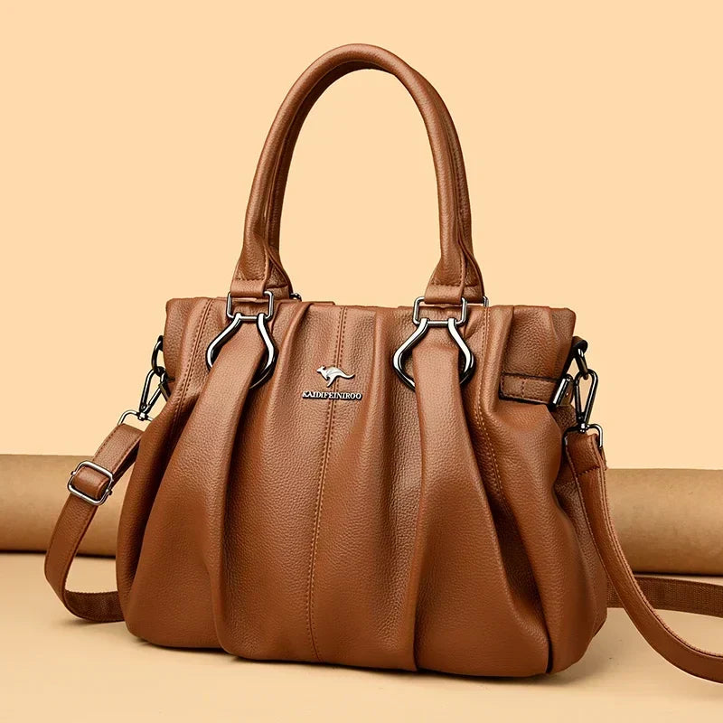 Bolsa cruzada Lucyna de Warszawska Elegancja, bolso de día con diseño elegante y práctico para uso diario.