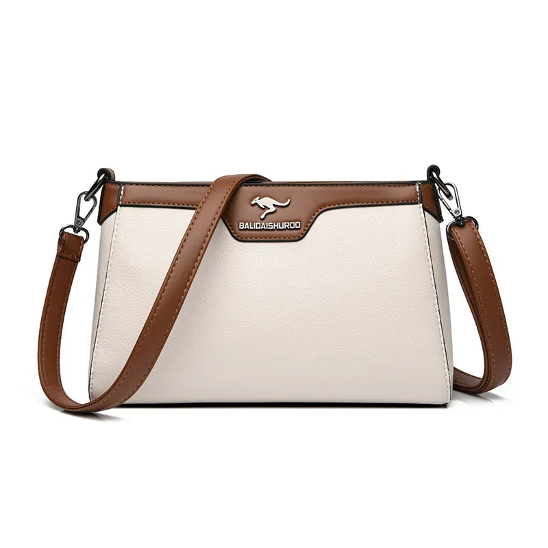 Bolso cruzado Olga de Warszawska Elegancja, bolso de mano de un solo lado, con diseño elegante y asa ajustable.