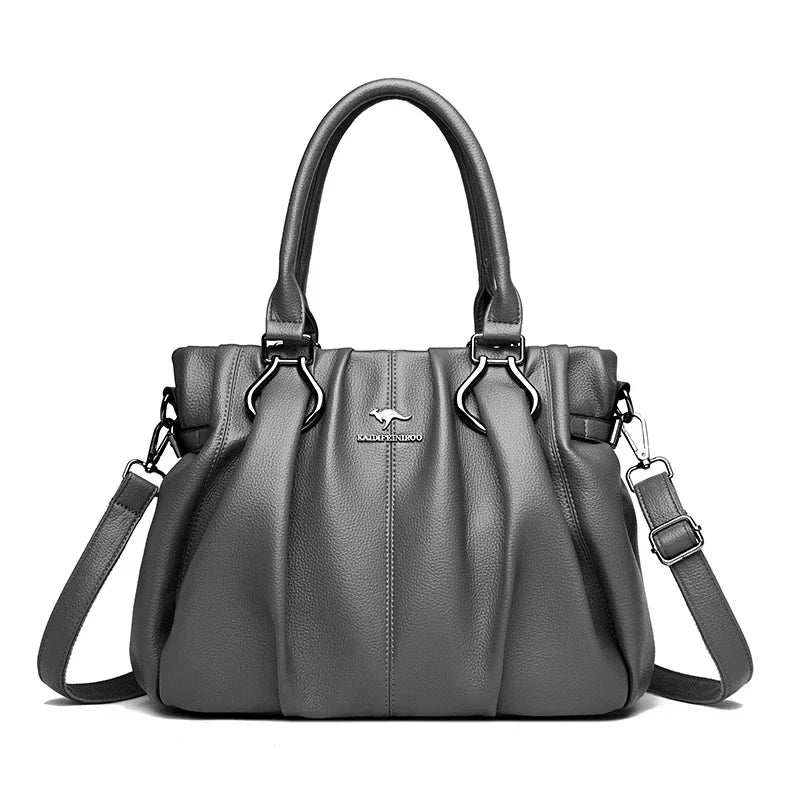 Bolsa crossbody Lucyna de Warszawska Elegancja, diseño diario y elegante, en color neutro con detalles de alta calidad.