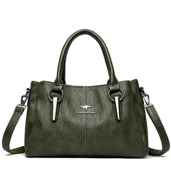 Bolso bandolera de cuero suave Lena de Warszawska Elegancja, tamaño compacto y diseño elegante para uso diario.