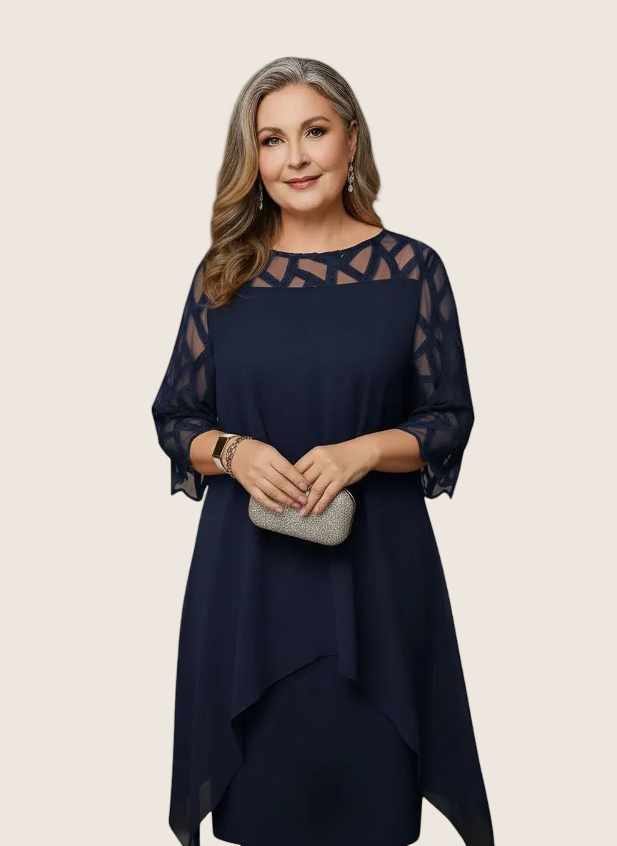 Vestido elegante Danuta de Warszawska Elegancja, estilo sofisticado y cómodo, ideal para cualquier ocasión.