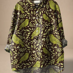 Camisa suelta y elegante Victoria de Warszawska Elegancja, en tela ligera y diseño sofisticado para un estilo chic.
