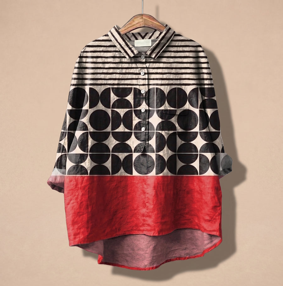 Camisa ligera y elegante de la marca Warszawska Elegancja, con diseño sofisticado y detalles delicados.