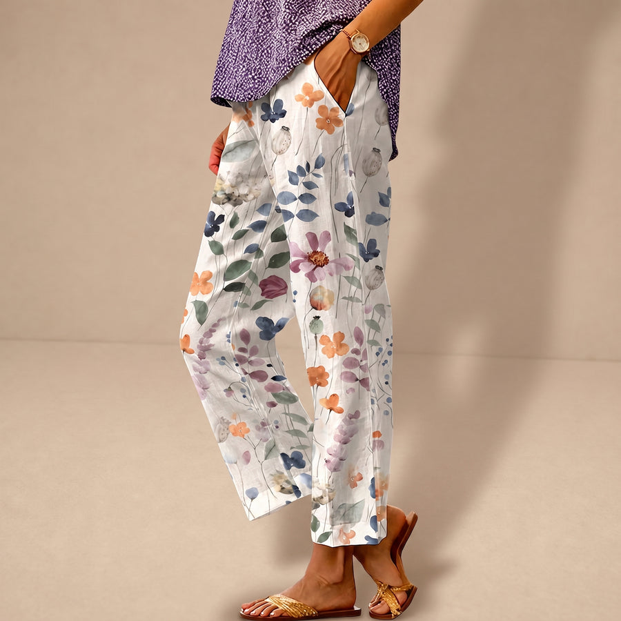 Pantalones casuales diarios de la marca Warszawska Elegancja, en color neutro, con diseño cómodo y moderno.