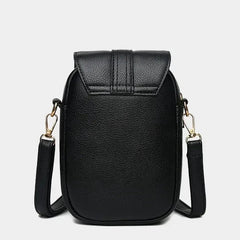 Bolsa retro de cuero azul Sylwia de Warszawska Elegancja, diseñada para mujeres con estilo y elegancia clásica.