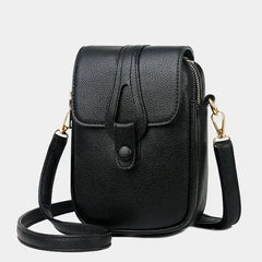 Bolso retro de cuero Sylwia de Warszawska Elegancja, bolso mujer azul con diseño clásico y estilo vintage.