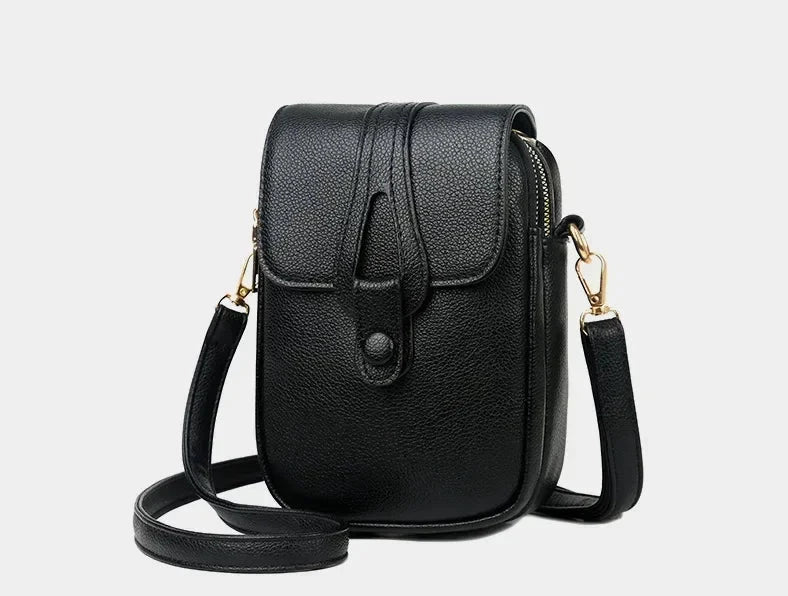 Bolso retro de cuero Sylwia de Warszawska Elegancja, bolso mujer azul con diseño clásico y estilo vintage.