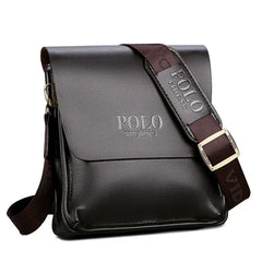 Bolso de piel Wioletta de Warszawska Elegancja en color azul con detalles en marrón, estilo casual y elegante.
